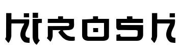 Hirosh Font Image