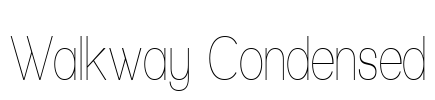 Walkway Condensed Font Image