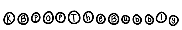 KBPopTheBubbly Font Image