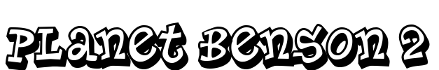 Planet Benson 2 Font Image
