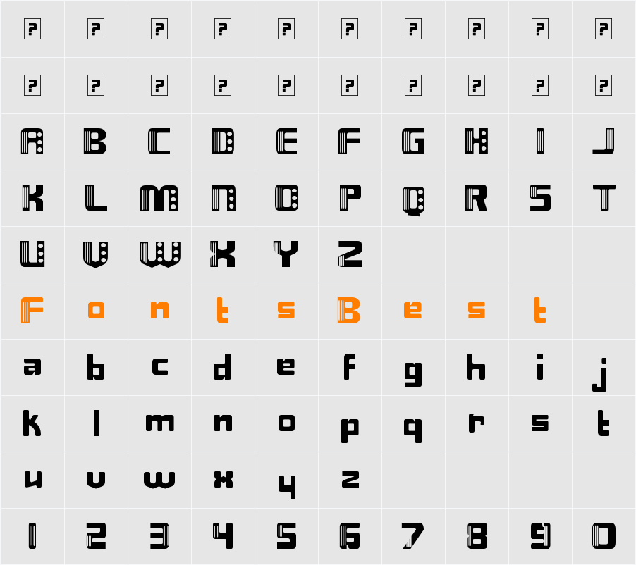 Nix Character Map