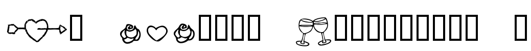 KR Cuori Divertenti 1 Font Image