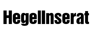 HegelInserat Font Image