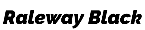 Raleway Black