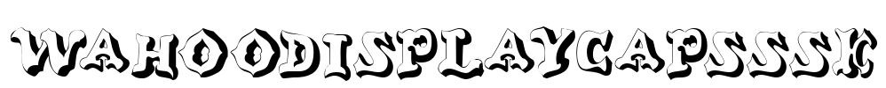 WahooDisplayCapsSSK Font Image