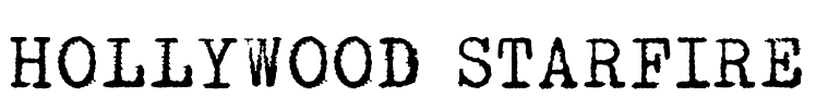HOLLYWOOD STARFIRE Font Image