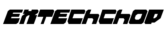 Extechchop Font Image
