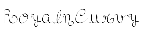 RoyalnCurvy Font Image