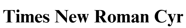 Times New Roman Cyr