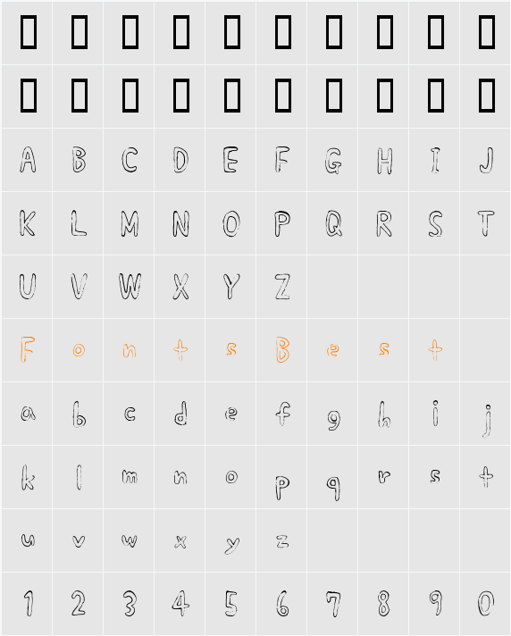 HyonnakotokaraAL Character Map