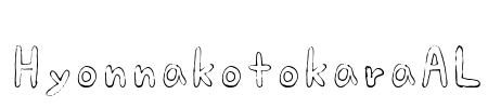 HyonnakotokaraAL Font Image