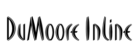 DuMoore Inline Font Image