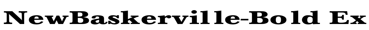 NewBaskerville-Bold Ex Font Image