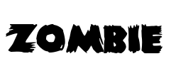 Zombie Font Image