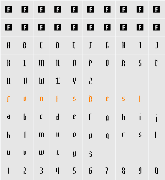 Edelweiss Character Map