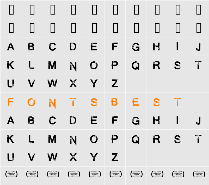 Summon the Executioner Character Map