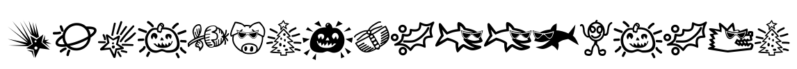 PopticsThreeExtras Font Image