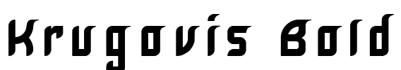 Krugovis-Bold Font Image