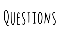 Questions Font Image