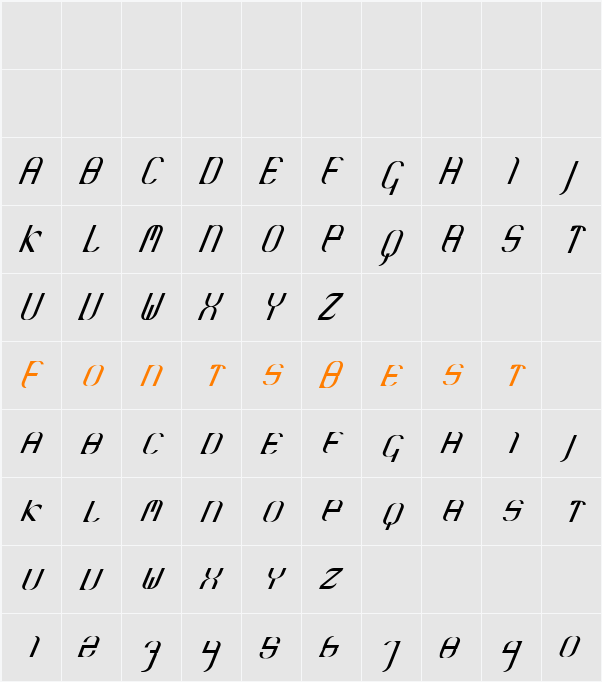 Krane Character Map
