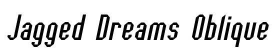 Jagged Dreams Oblique