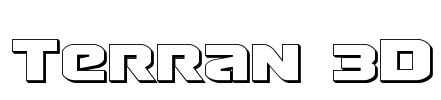 Terran 3D Font Image