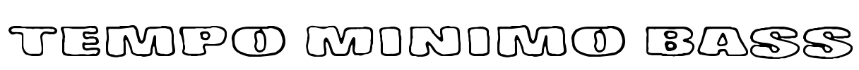 Tempo Minimo Bass Font Image