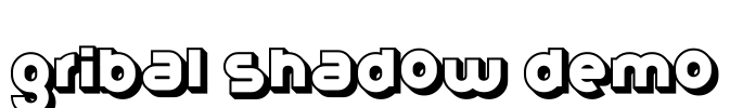 Gribal Shadow Demo Font Image