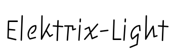 Elektrix-Light Font Image