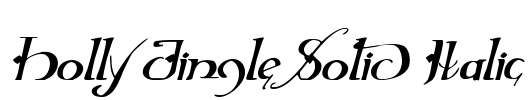 Holly Jingle Solid Italic