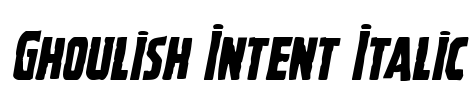 Ghoulish Intent Italic