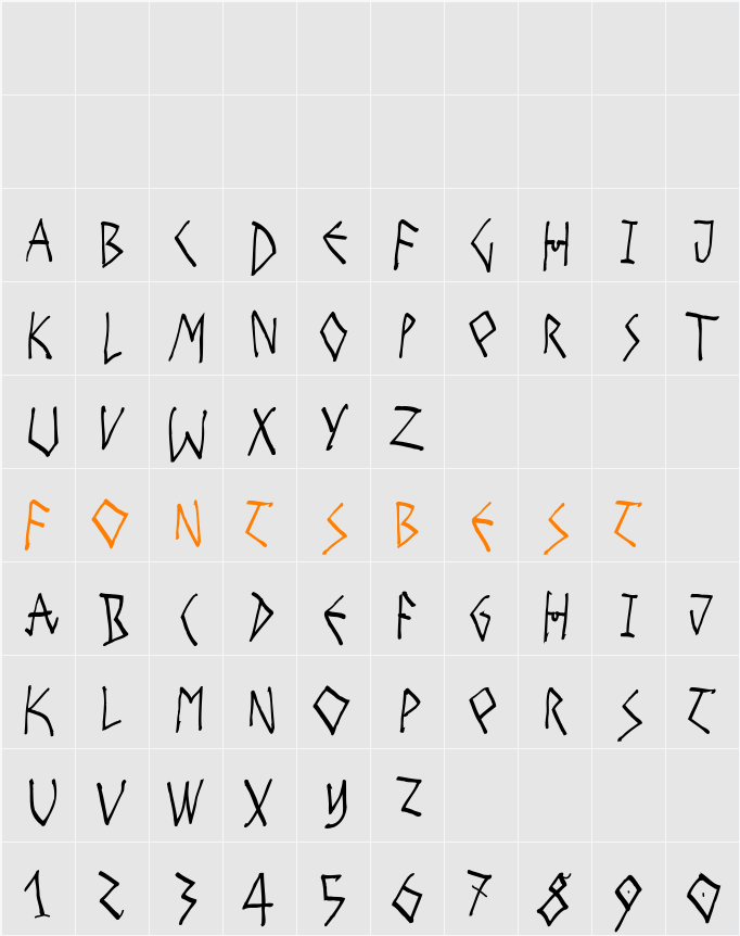 HappyBirdsDay-Medium Character Map