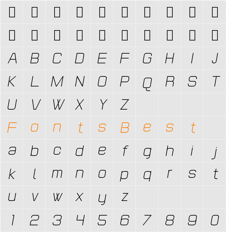POE Headline Character Map