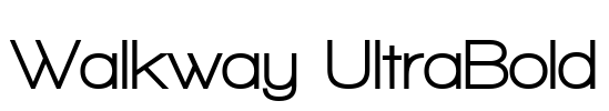 Walkway UltraBold Font Image