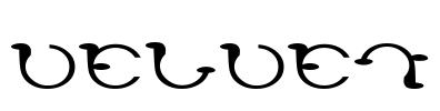 VELVET Font Image
