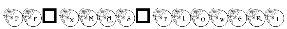 pf_xmas_flower1 Font Image