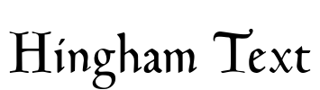 Hingham Text Font Image