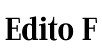 Edito F Font Image