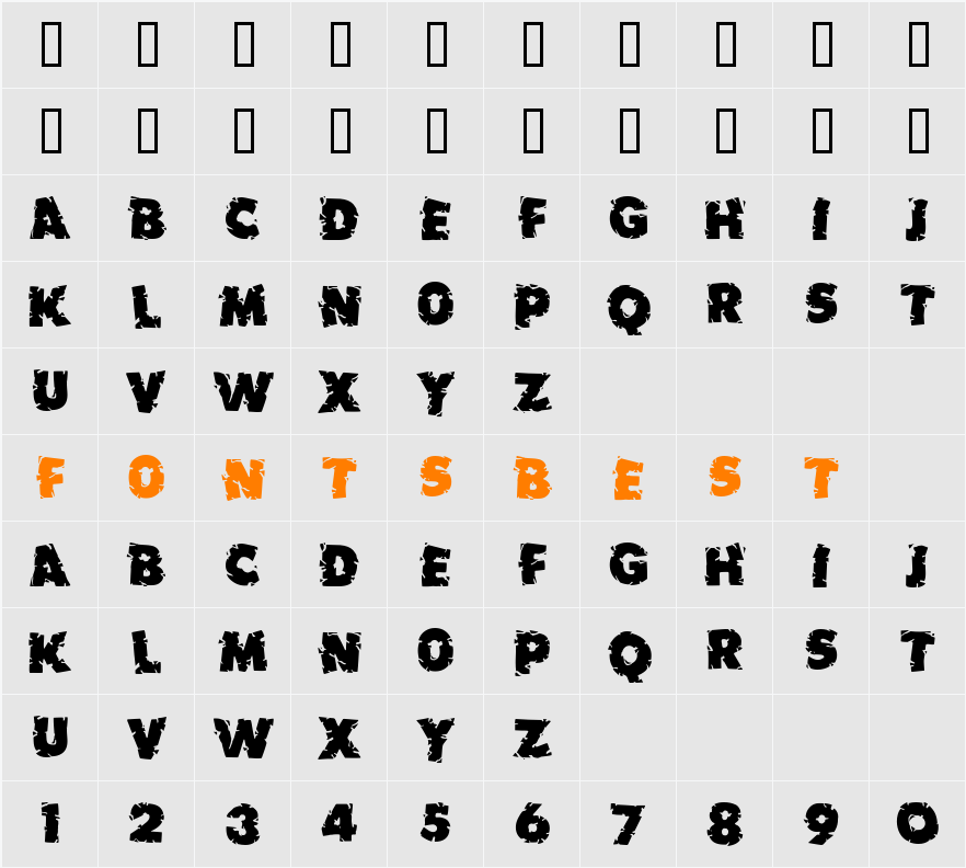 ShakeUp Character Map