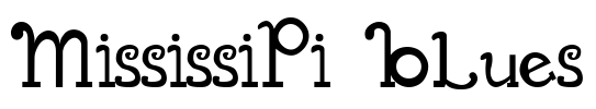 mississipi blues Font Image