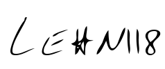 LEHN118 Font Image