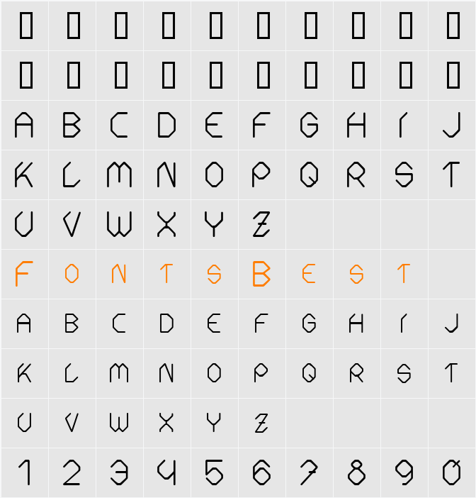 Fontmaker Slash Character Map