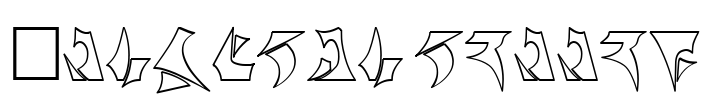 Klinzhai hollow Font Image