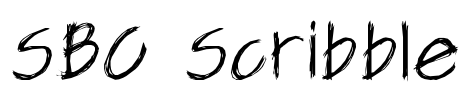 SBC Scribble Font Image