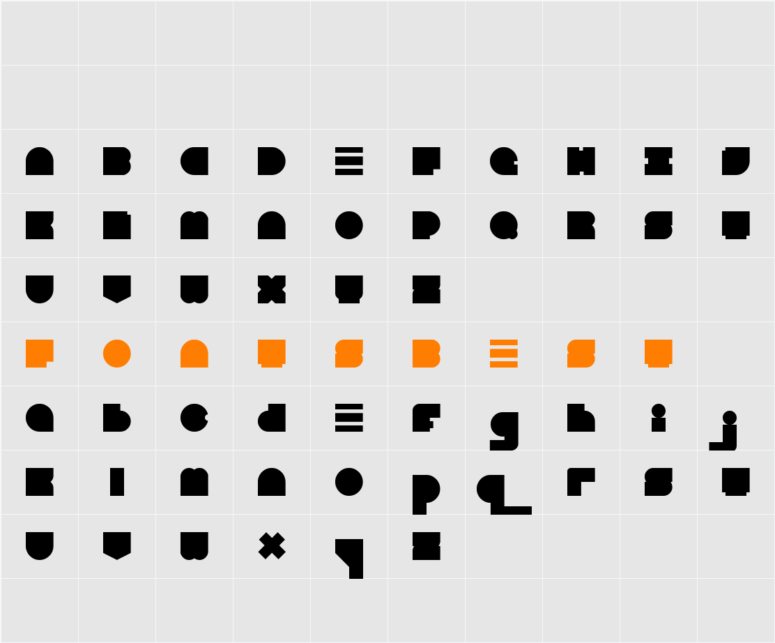 Blast Beat Character Map
