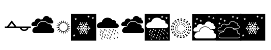 WeatherFont Font Image