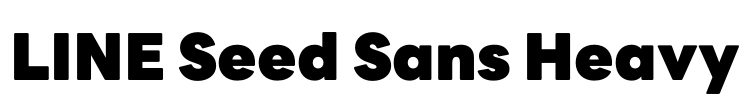 LINE Seed Sans Heavy