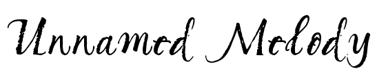 Unnamed Melody Font Image