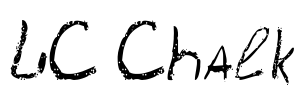 LC Chalk Font Image