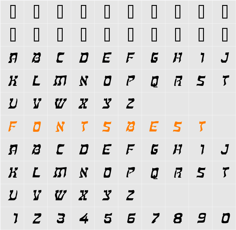 Kosher Extended Character Map